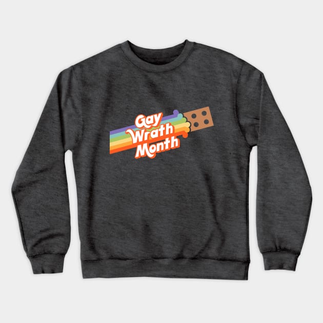 Gay Wrath Month (Pride Brick) Crewneck Sweatshirt by Fox Lee